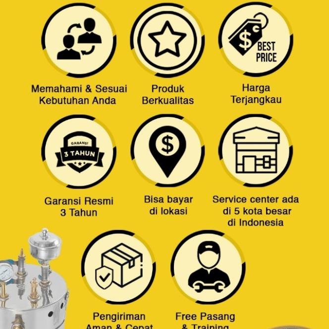 Pesanan Khusus Setrika Uap Steam Boiler Mistermoto