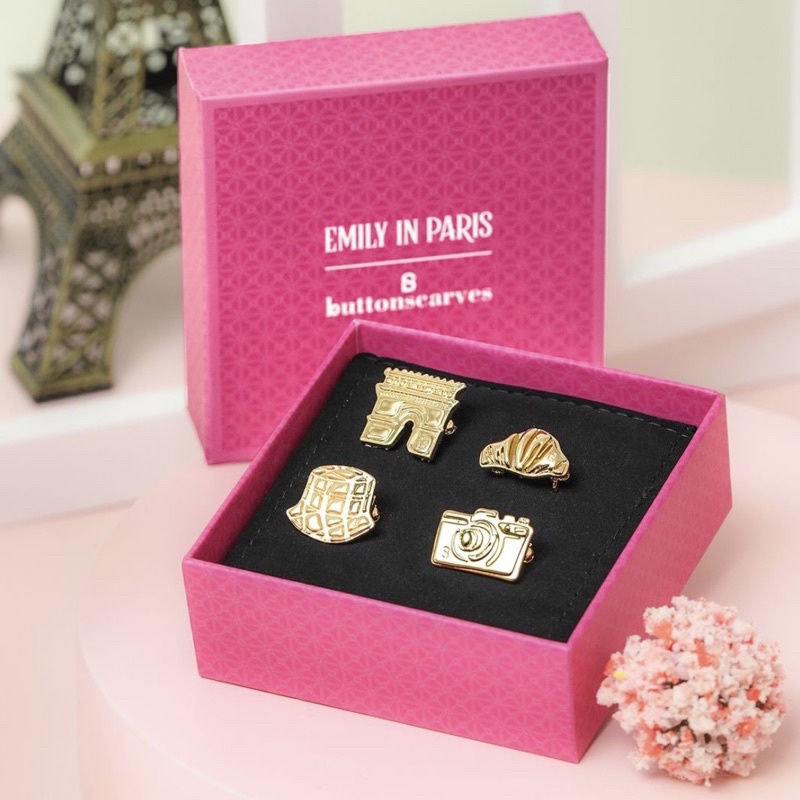 Emily Petite Package Brooch Buttonscarves