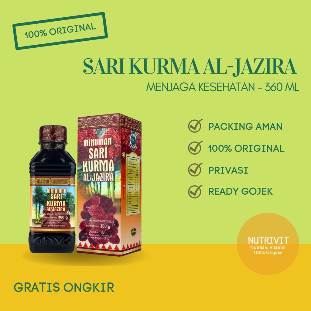 Sari Kurma Jazira 360 gr - Minuman Sari Kurma Al Jazira