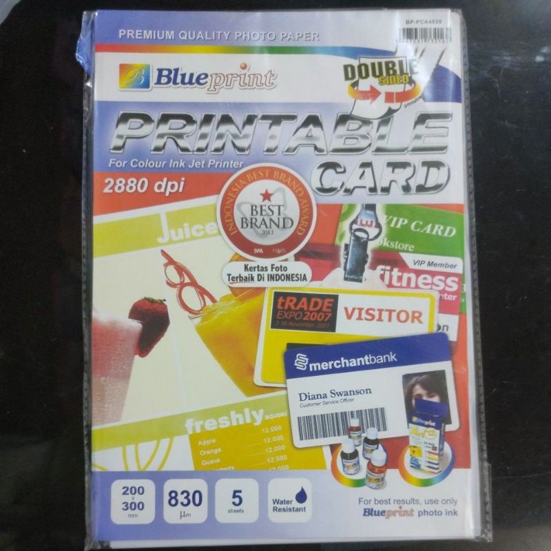 KERTAS PVC ID CARD BLUEPRINT / KERTAS ID CARD