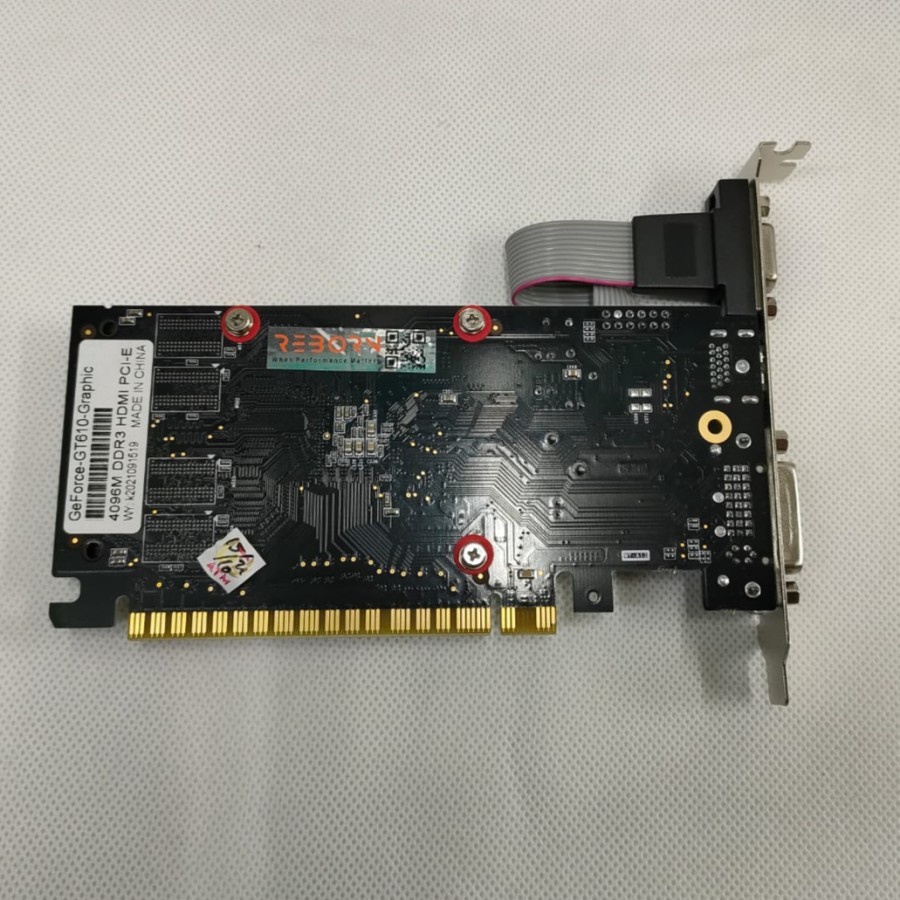 VGA REBORN NVIDIA GEFORCE GT610 4GB DDR3 64BIT