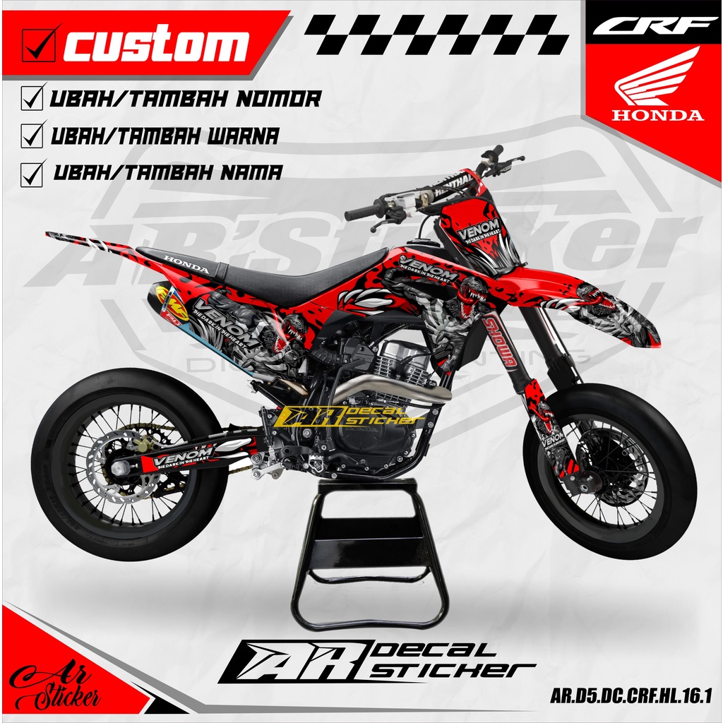 Decal full Hologram Honda CRF 150L - Decal Sticker CRF150L Hologram 016