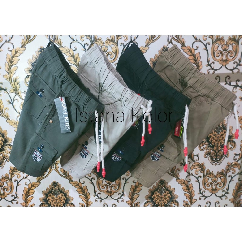 Celana Pendek Cargo Anak / Celana Cargo Short Pants Usia 4 - 12 thn / Celana Pendek Katun Anak