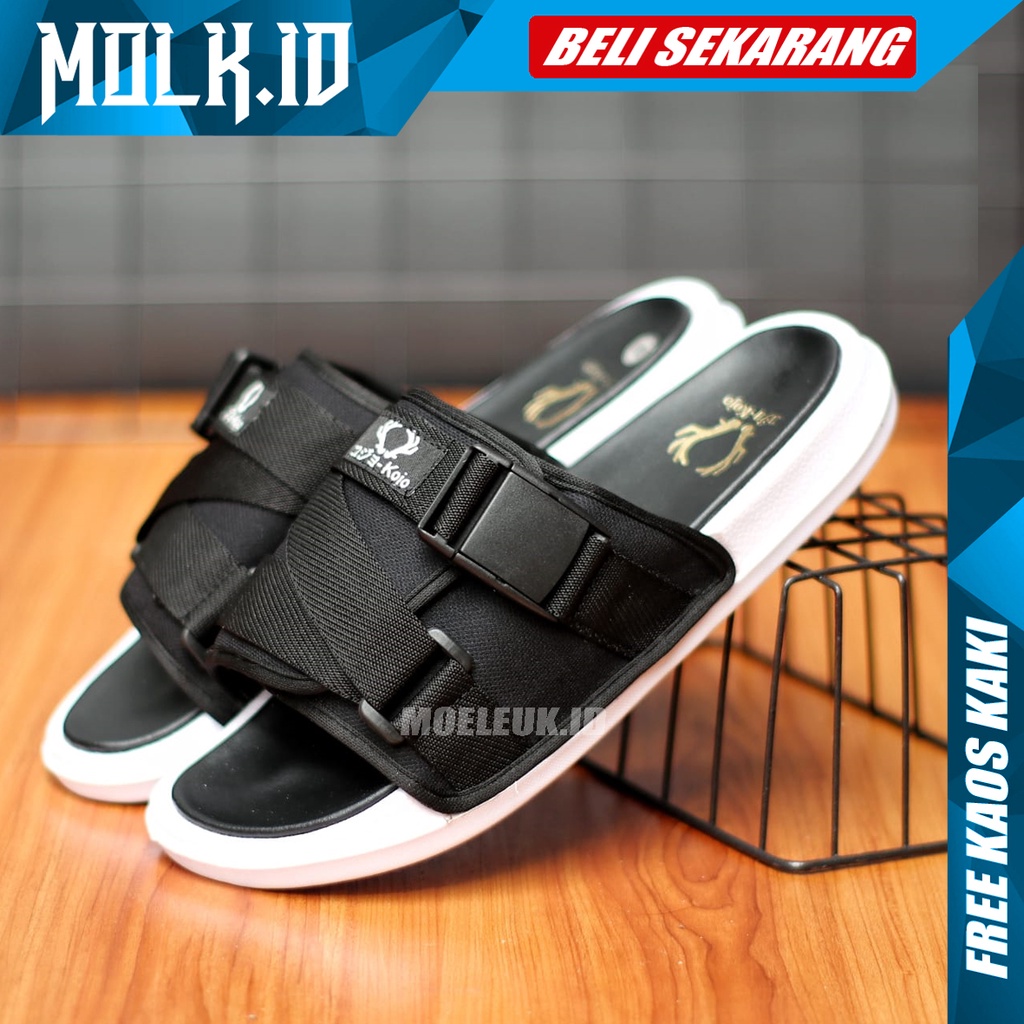 MOLK|Sendal Slop Pria Sandal Slide Pria Original Distro Fashion Simple Casual Selop Santai Laki Laki