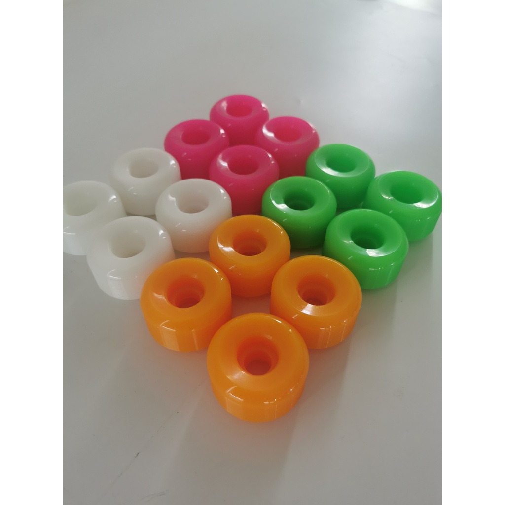 53* 34MM 99A Roda skateboard Bentuk H 4pcs candy color 2use road wheel Roda skateboard slide