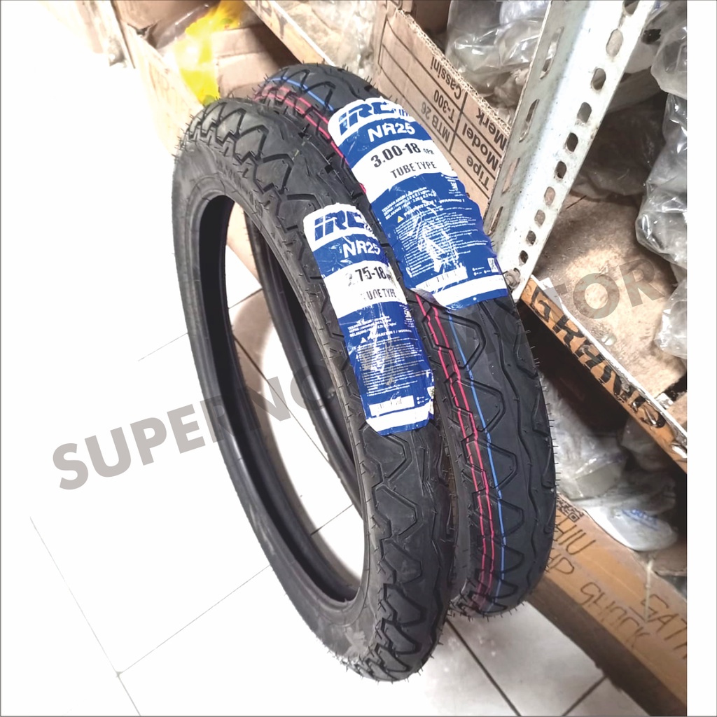 BAN LUAR MOTOR RX KING MOTOR BEBEK 275/300 RING 18 IRC NR 25 TUBETYPE