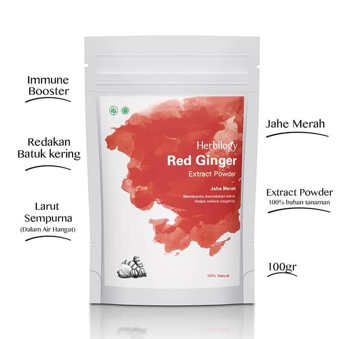

HERBILOGY Red Ginger Extract Powder ( Jahe Merah ) - 100 Gr