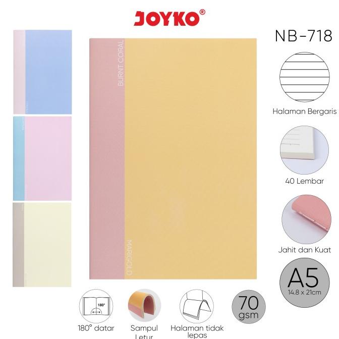 

Buku Tulis Catatan Bergaris Ruled Notebook Joyko NB-718 A5