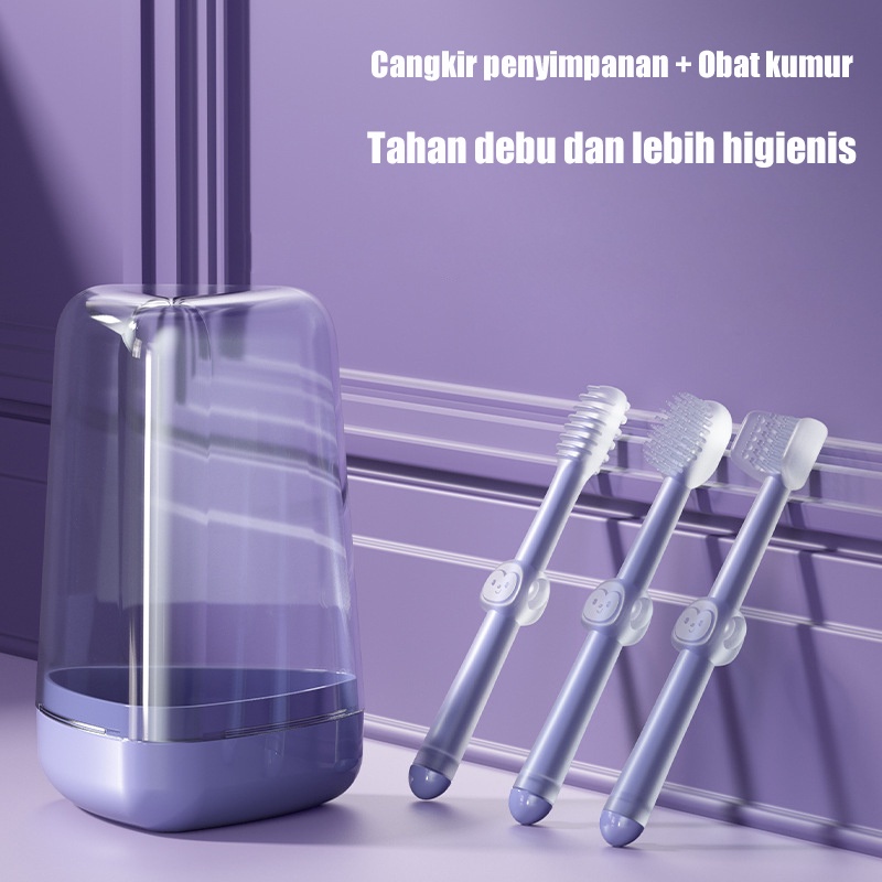 Sikat gigi bayi sikat lidah bayi 3in1 ppsu baby oral care sikat gigi silikon ppsu