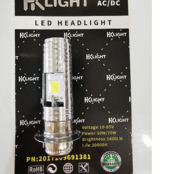 Terkini HK Light Lampu | Bohlam Led Motor 2 Sisi Classic AC DC H6-Putih Lampu Led Motor Depan Paling