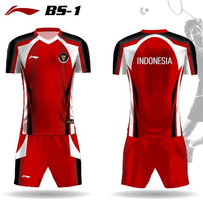SETELAN JERSEY CELANA OLIMPIADE TOKYO 2020 TIMNAS BADMINTON INDONESIA