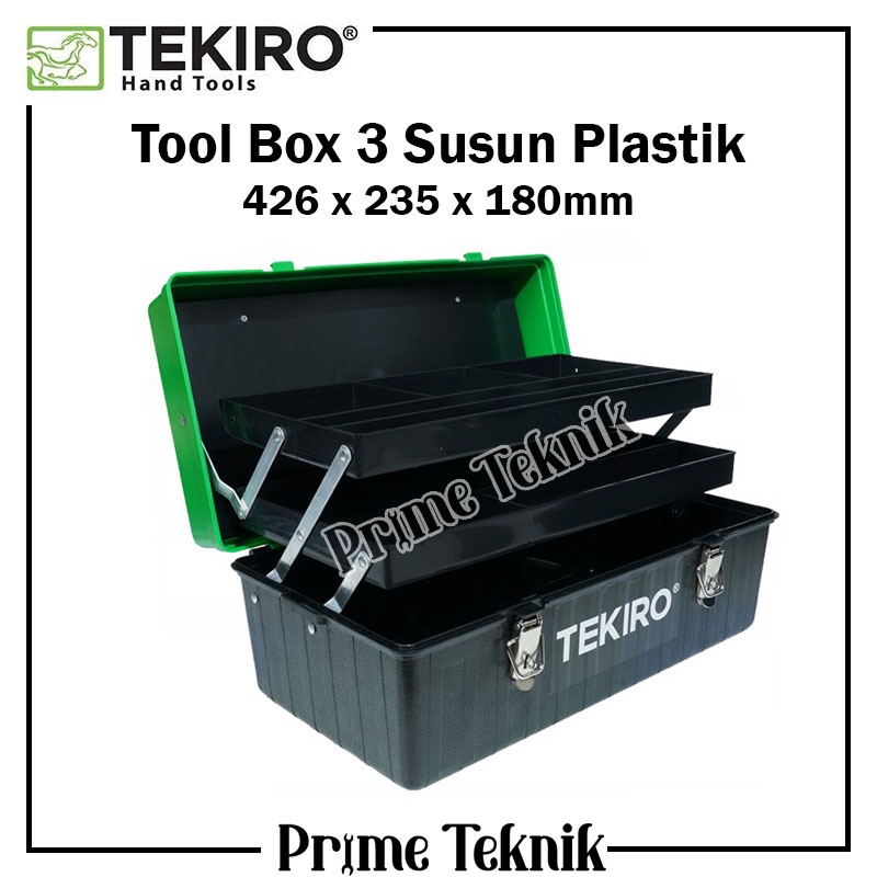 Jual Tool Box Besi 3 Susun Plastik Tekiro 42 X 23 X 18 Cm Tray Plastic ...