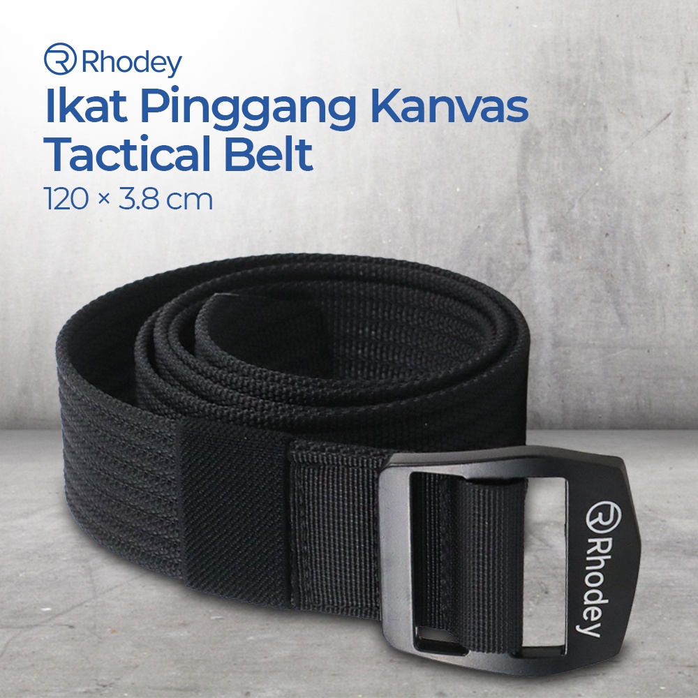 【COD】 Rhodey Simplicity` Gesper Non-Metal Anti Xray` Tactical Webbing Belt` Sabuk Canvas` Ikat Pinggang Outdoor