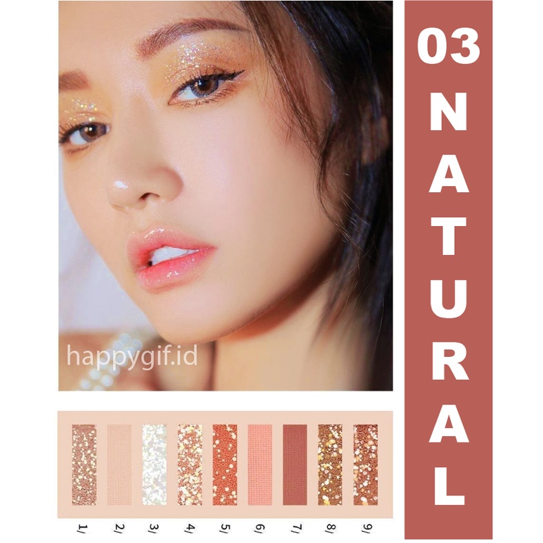 LAMEILA Eyeshadow 9 Colors Pallete Highlighter All i see You LA059 5099