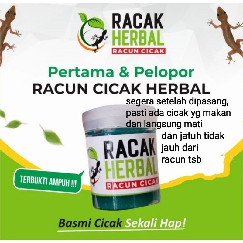 Racak Racun Cicak Herbal Paling Ampuh Membasmi Cicak Mati Seketika