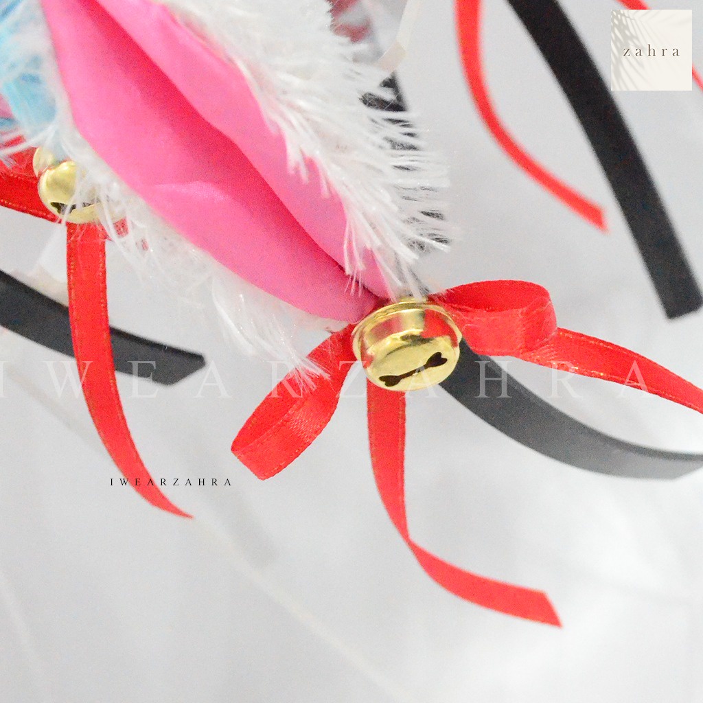 NEKOMIMI HEADBAND [ PITA BELT ] - Costume Anime Bando Cosplay Kostum Telinga Kucing Pita Bel Bulu Cat Ear Hair Accecoris Aksesoris Rambut Lucu Murah