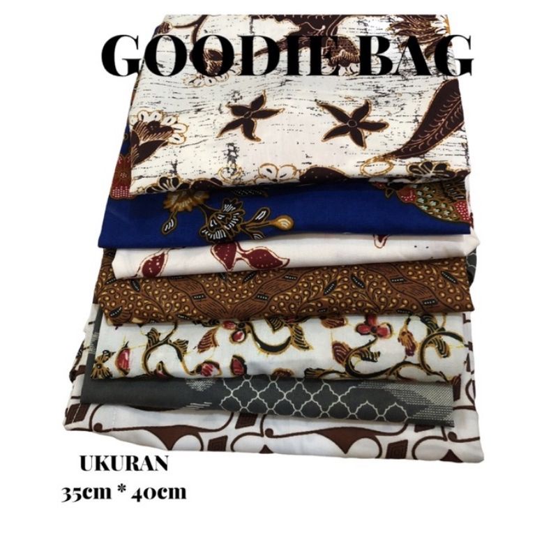 

Goodie bag tas kain belanja ramah lingkungan