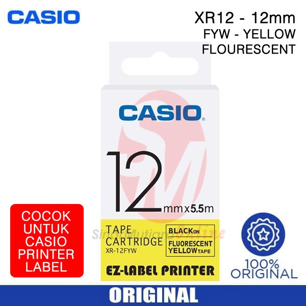 

Stiker Pita Label Casio Xr 12 - 12Mm All Color