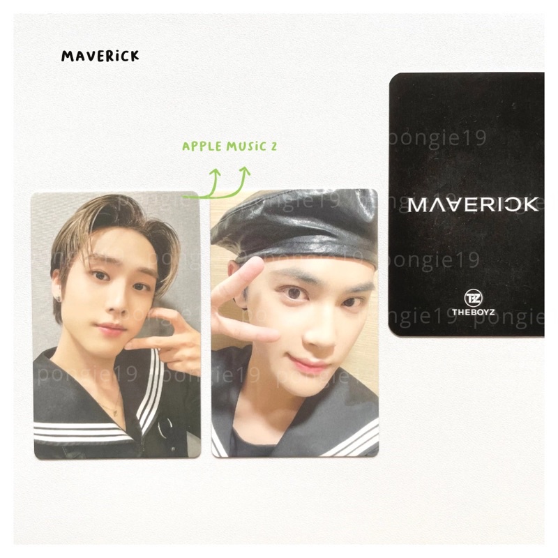 THE BOYZ MAVERICK APPLE MUSIC 2 PHOTOCARD / PC / JACOB / HAKNYEON