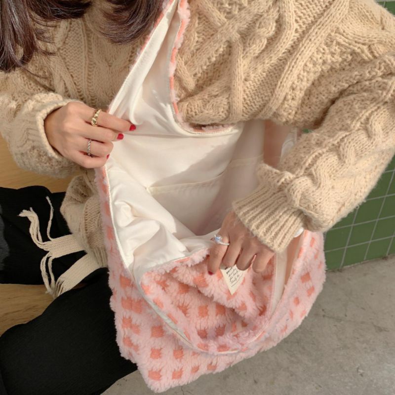 KiNa - CLOUDY PILLOW TOTE BAG KOREAN CUTE TOTE BAG