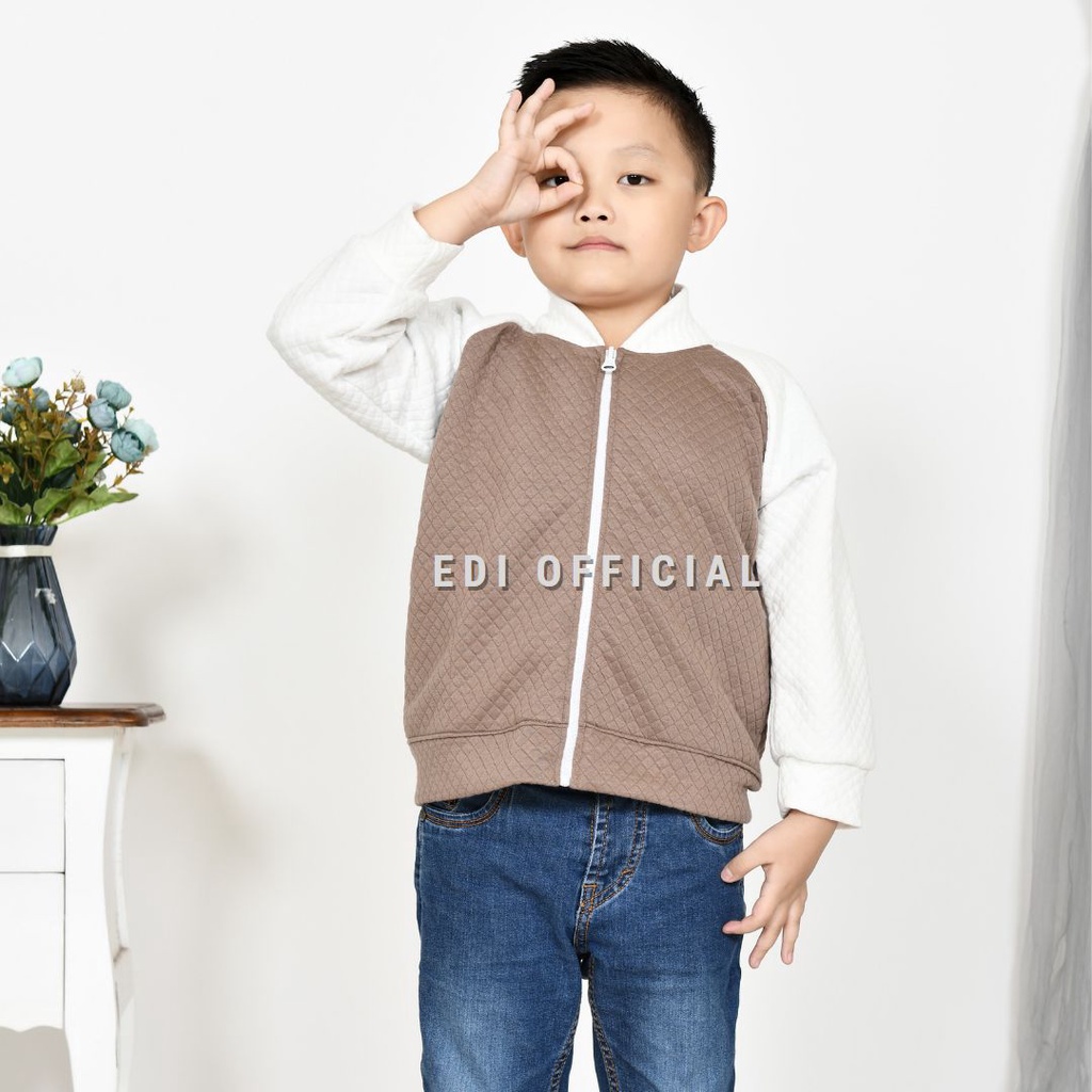 Jacket Anak Terbaru Bahan Diamon Knit Super Lembut - Jaket Anak Cewek / Cowok Usia 1-6 thn