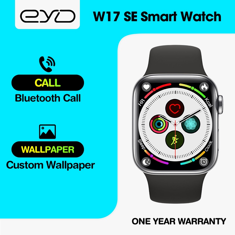New EYD W17SE 1.86" Smartwatch Pria Wanita Jam Tangan Pintar Bluetooth Call Custom Watchface Heart