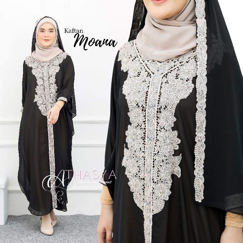 Kaftan Wanita isyana moana Ceruty Dress Muslim Mewah Jumbo