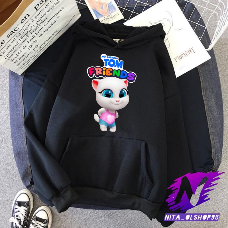 angela sweater hoodie anak my talking tom friends angela