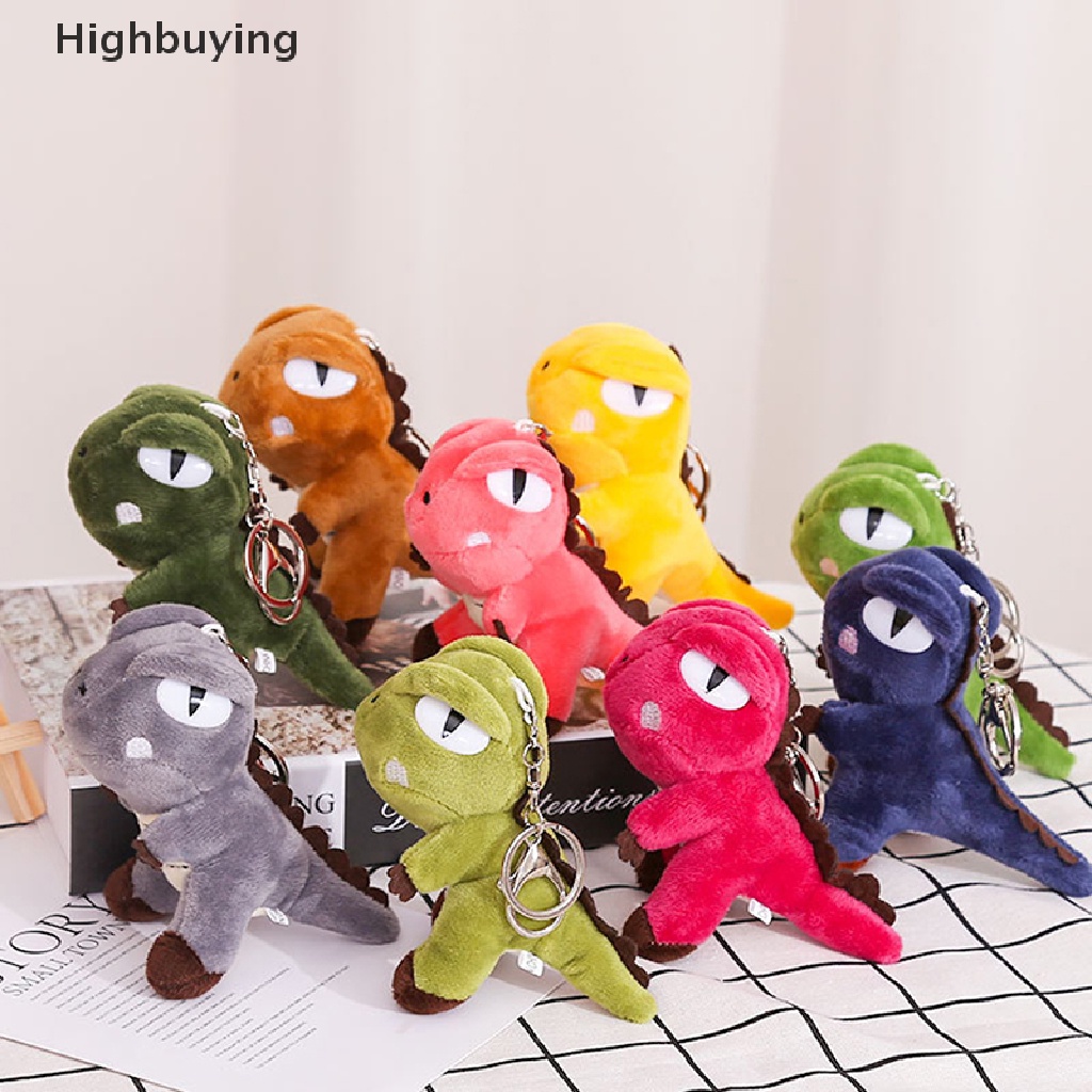 Hbid Liontin Dinosaurus Mini Gantungan Kunci Hewan Lucu Boneka Mainan Key Rings Tas Ornamen Hadiah Glory