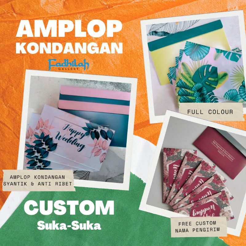 

AMPLOP KONDANGAN CUSTOM NAMA | AMPLOP KONDANGAN FULL COLOUR | ISI 12 AMPLOP