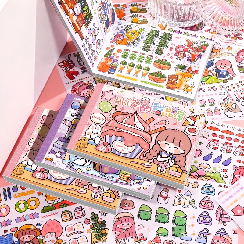 20 /50PCS /Set Stiker Lucu Kawai Bahan PET DIY Tangan Akun Stiker Dekorasi Hadiah Gadis Dalam Stok New Arrival LY