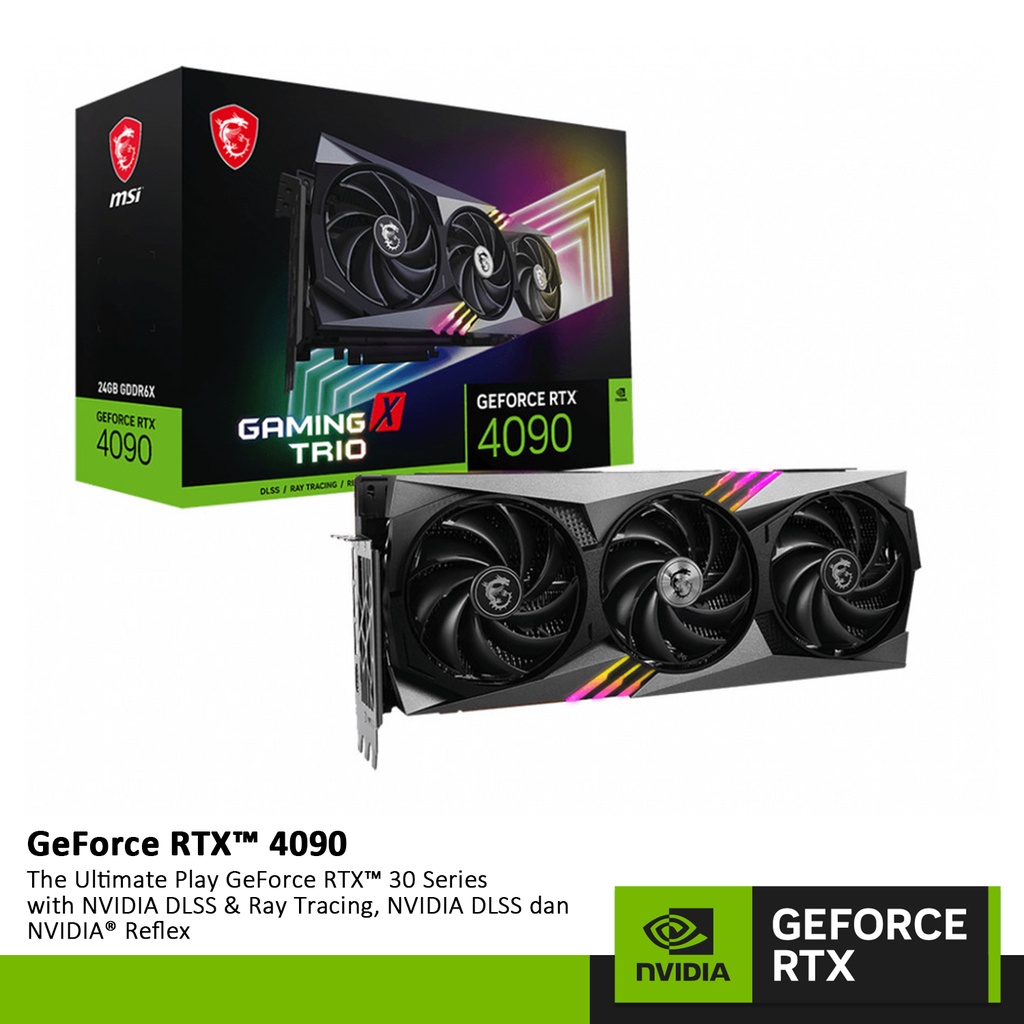 VGA MSI GeForce RTX 4090 GAMING X TRIO 24G | RTX4090 24GB GDDR6X