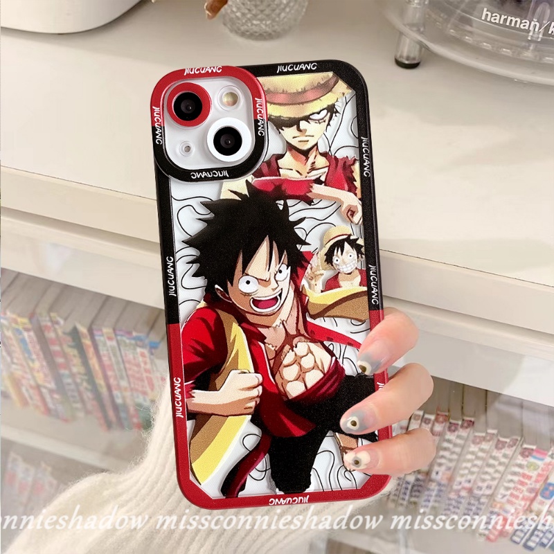 IPHONE Casing Kompatibel Untuk Iphone6 6s 8 7plus 11 14 13 12 Pro Max XR X XS Max Se2020 Shockproof Kartun Anime One Piece Sauron Luffy Angel Eyes Soft TPU Case