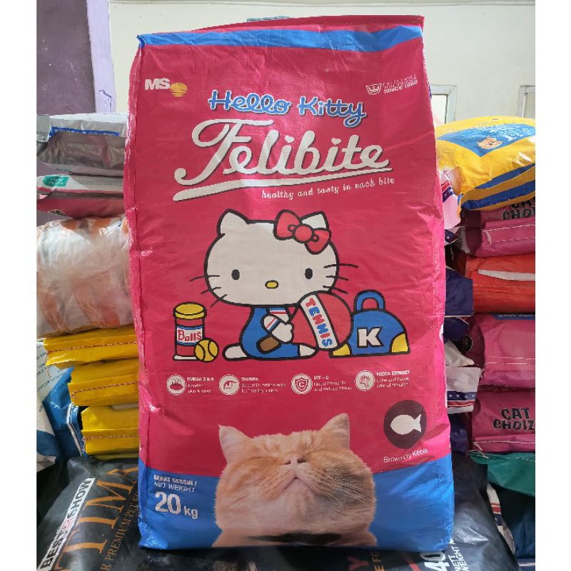 EXPEDISI Makanan Kucing Felibite Ikan Kemasan 20KG / Felibite Cat Kibble Ikan