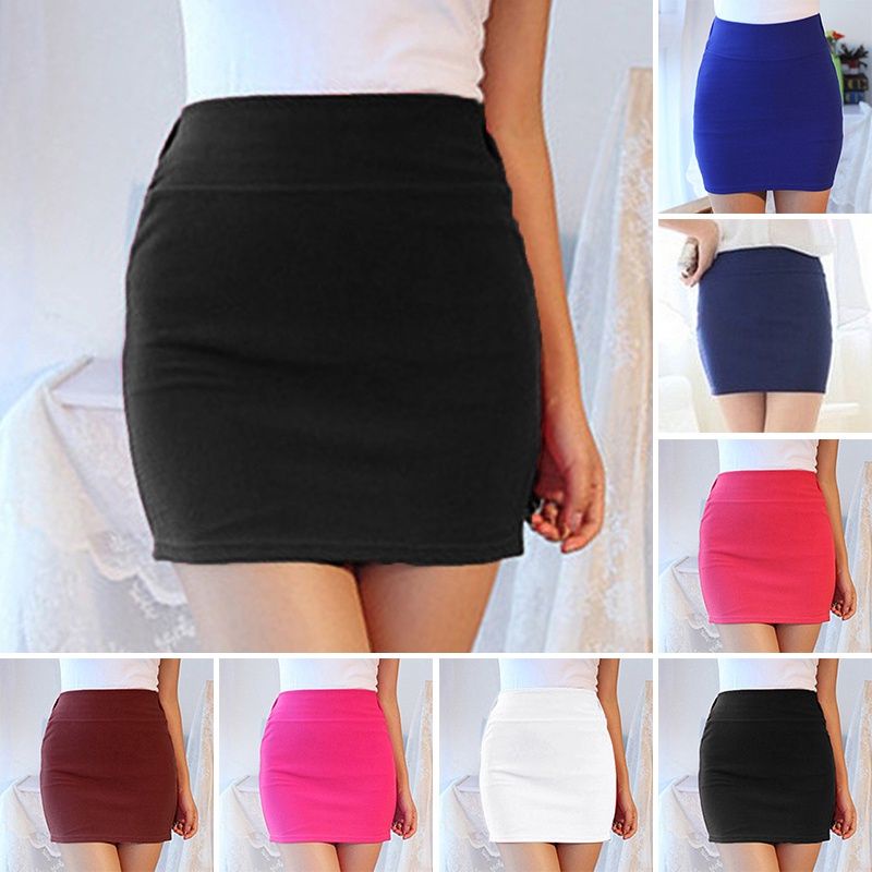 Rok Mini Sexy Transparan Wanita Hot Korean Style Span Pendek Spendek Soft Premium