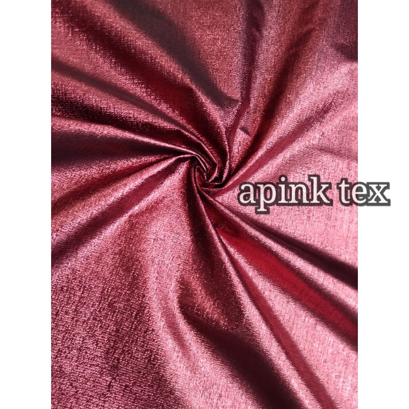 kain lame tikar metalikc- bahan lame kilap tiker polos kain aplikasi baju adat baju nari