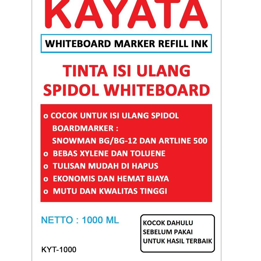 

(New)(T89Y)☛ Tinta spidol whiteboard refill Kayata murah dan berkualitas 1000 ML Tinta isi ulang spidol