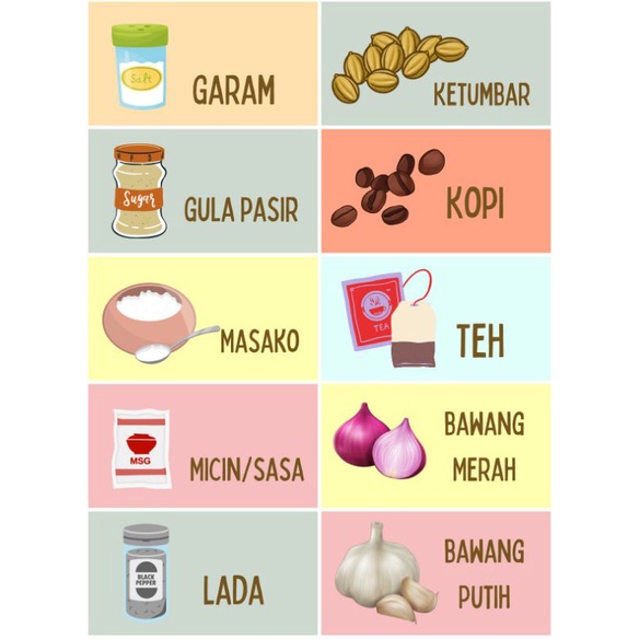 

sticker pack/stiker bumbu dapur