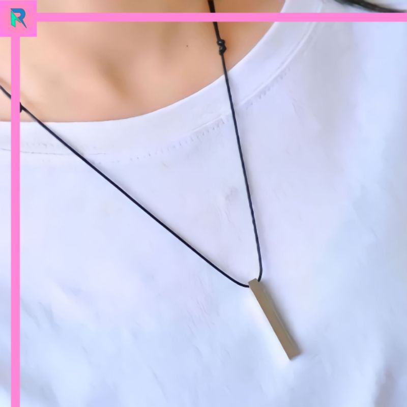 KALUNG PRIA TALI HITAM BANDUL CINCIN / KALUNG PRIA RING