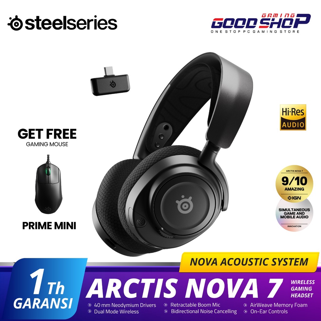 Steelseries Arctis Nova 7 Wireless - Gaming Headset