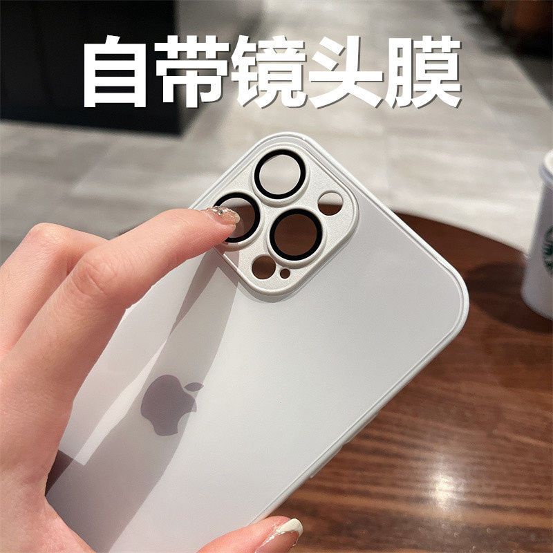 9h Casing Kaca Untuk iPhone 14 Pro Max 11 12 13 Pro Max12 13 14 Plus Lensa Kamera Cover Pelindung Casing Keras Mewah iPhone