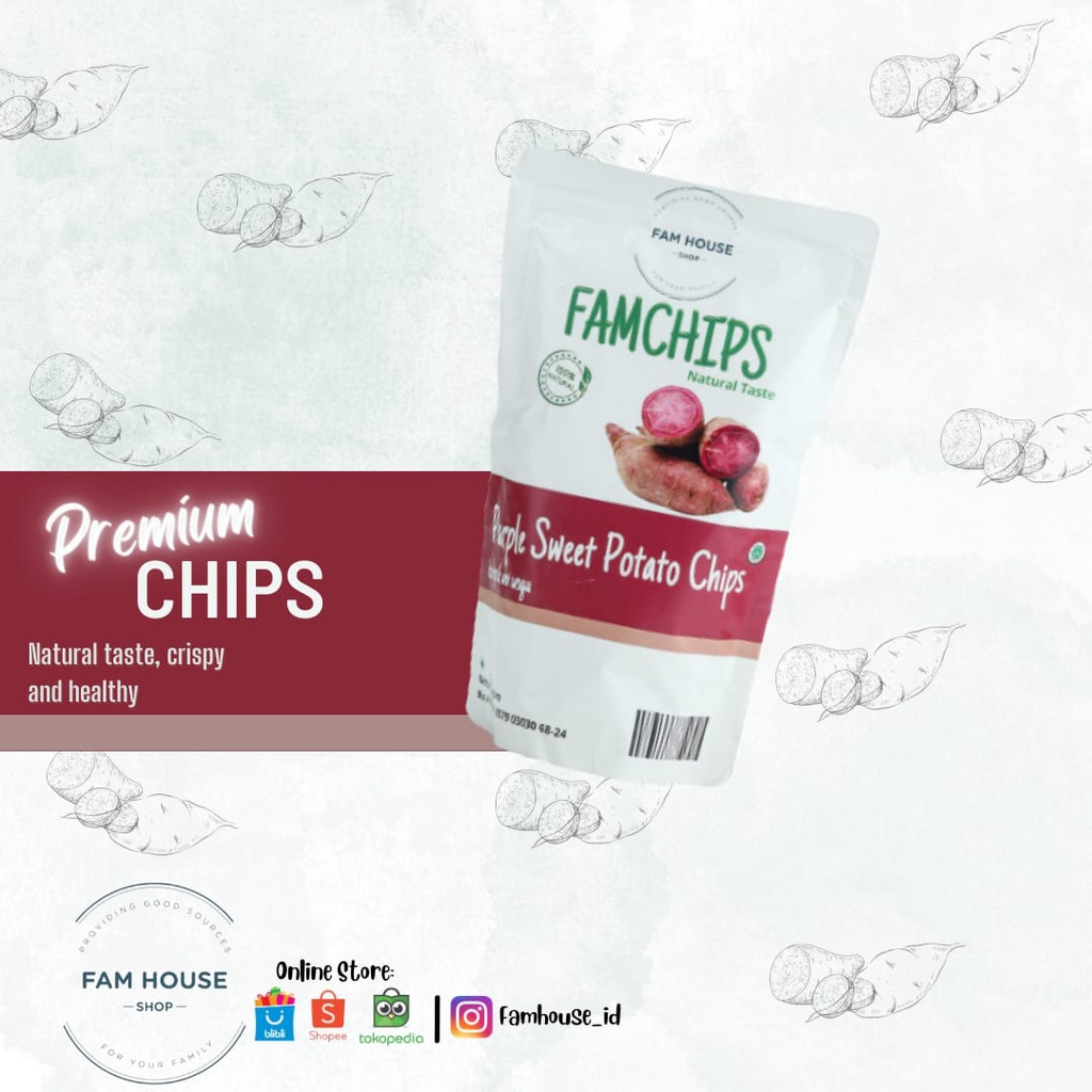 

Keripik Ubi Ungu Famchips (Purple Sweet Potato Chips)