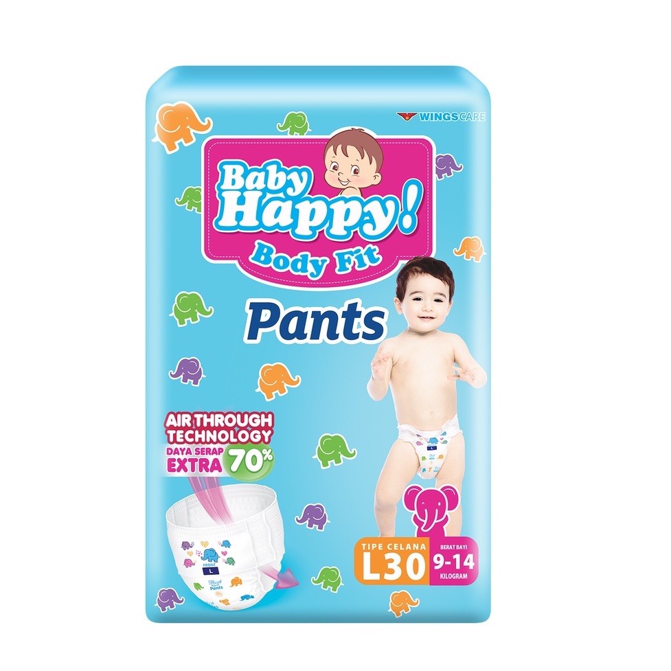 Baby Happy Baby happy popok celana happy nappy active pants pants S, M, L, XL, XXL Popok bayi