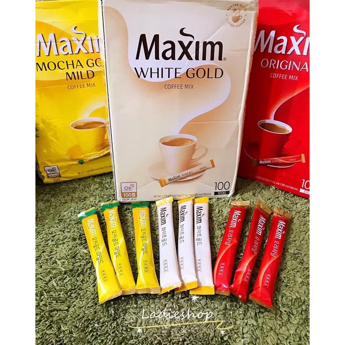 

[BISA COD] MAXIM COFFEE - Kopi Korea Maxim Mocha Gold / Original / White Gold