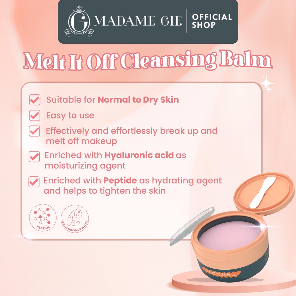 Madame Gie Madame Melt If Off - Deep Cleansing Balm Make Up - Pembersih Make Up Waterproof