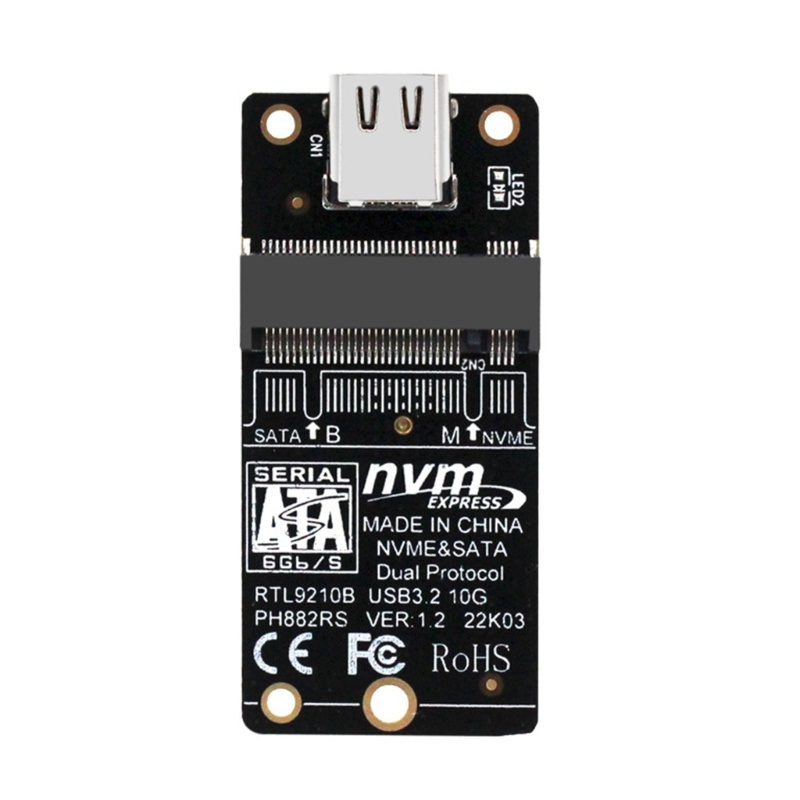 Adaptor zzz M2 NVME/NGFF SSD Dual Protocol 9210B M.2 Ke USB Hardisk 3.1 Converter Support M2 Ssd2230 /2242 /2260/