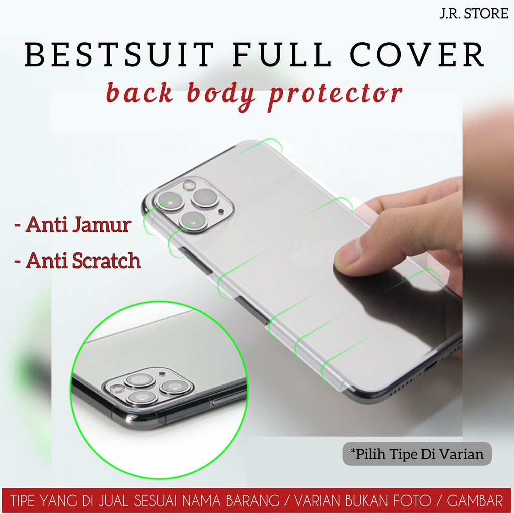 BESTSUIT FULL anti gores BELAKANG IPHONE 14 PRO MAX / 14 PRO / 14 PLUS / 14 / 13 PRO MAX / 13 PRO  / 13 MINI / 13 / 12 PRO MAX  / 12 PRO  / 12 MINI / 12 / 11 PRO MAX / 11 PRO  / 11 / XR / X / XS / XS MAX