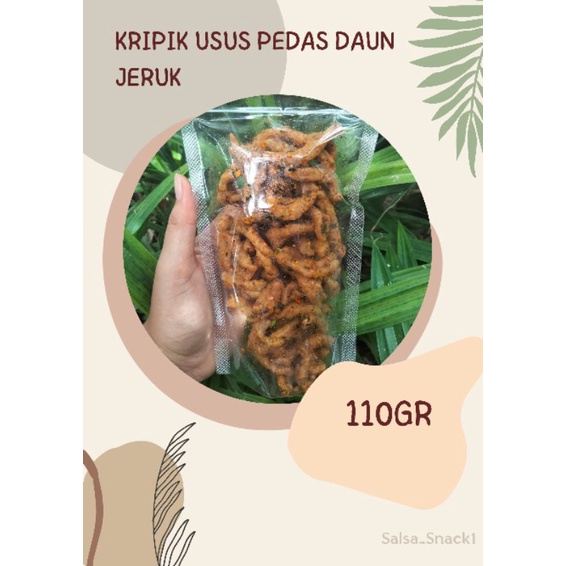 

KRIPIK USUS pedas daun jeruk & original 110gr