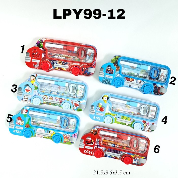 

PRO Kotak Pensil Kaleng 2 Susun Set+Whiteboard/Pencil Case/Tepak - LPY99 12