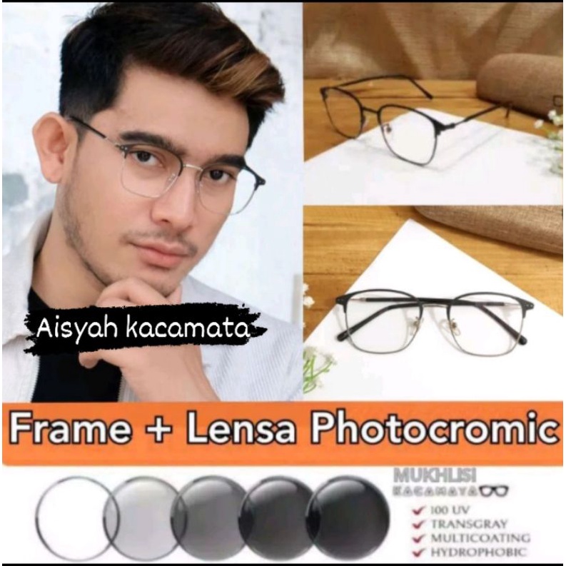 kacamata anti radiasi photocromic +bluerey kacamata cowok/cewek